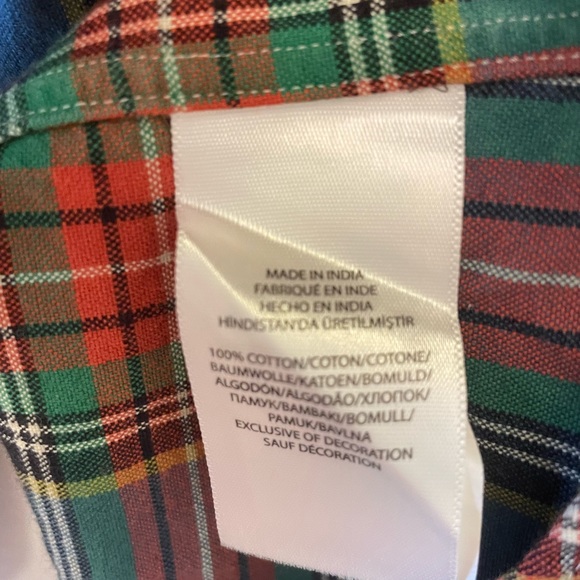 Ralph Lauren Blue Label Plaid Flannel Button Down Shirt Size Petite Small - Picture 7 of 7
